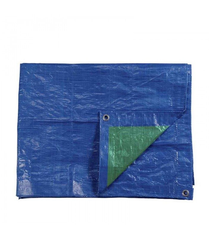 Blue awning