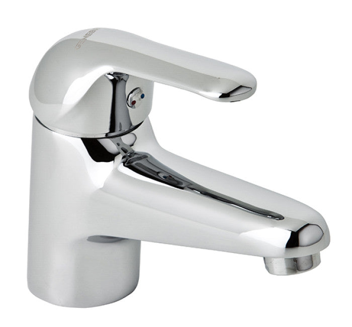 Single-lever basin mixer