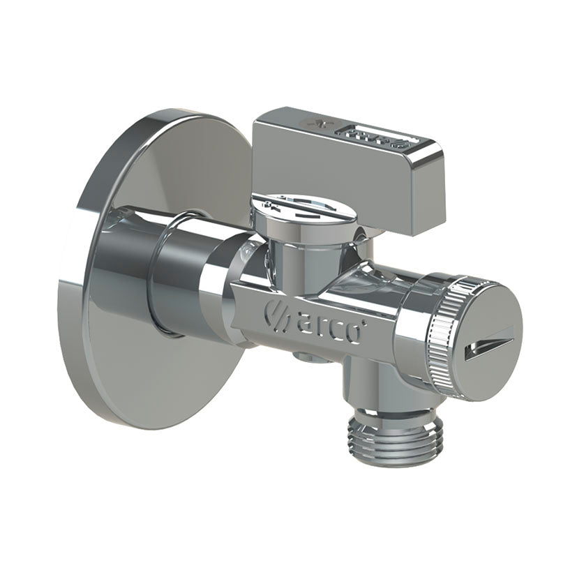 Angle valve w/o handle 1/2x3/8"