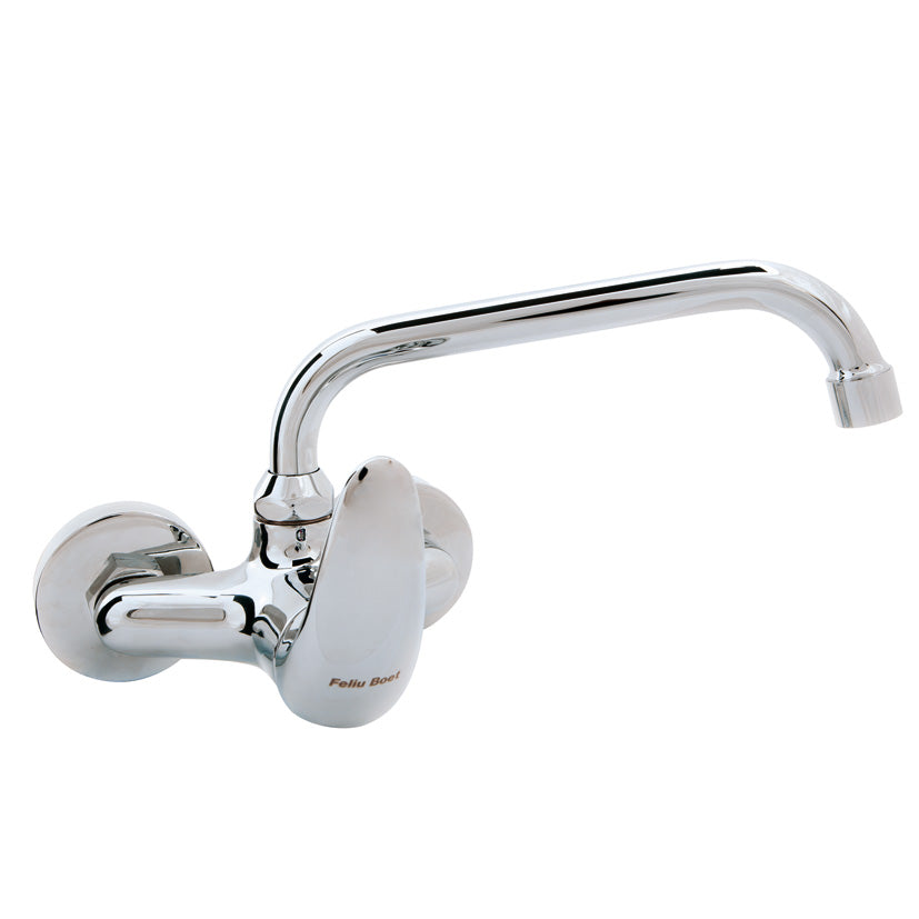 Wall-mounted sink faucet