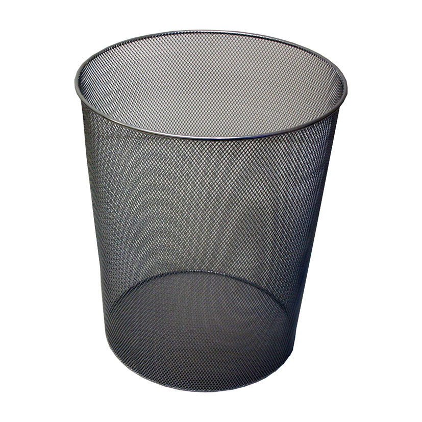 Metal wastebasket