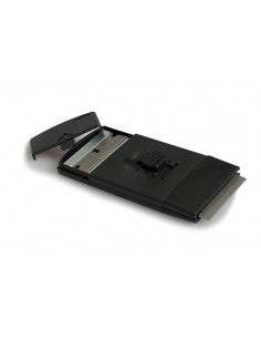 Black glass scraper