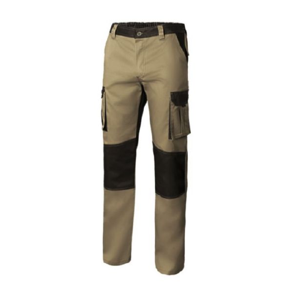 Pantalon beige/negro