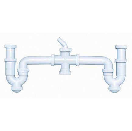 Curved siphon