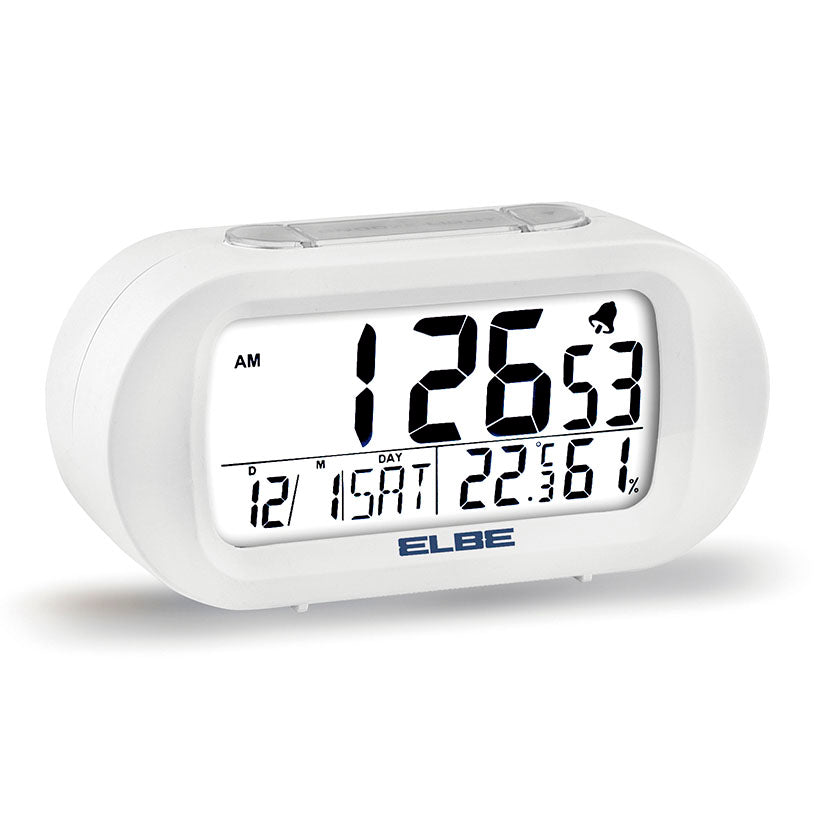 Alarm clock w/thermometer