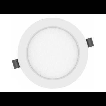 Recessed round wall light