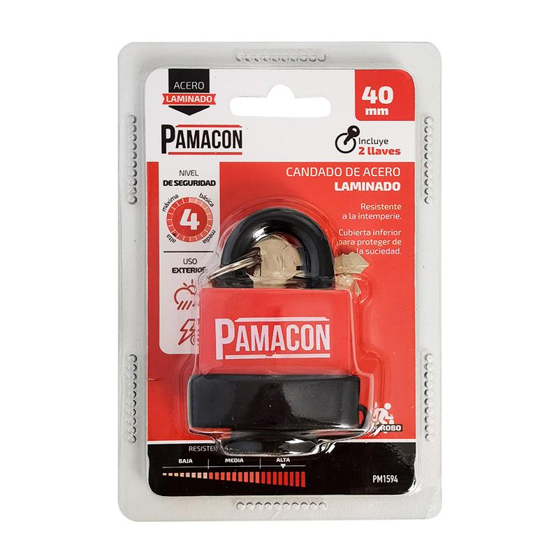 Steel padlock