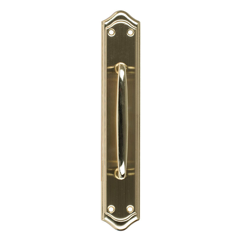 Lever handle with backplate