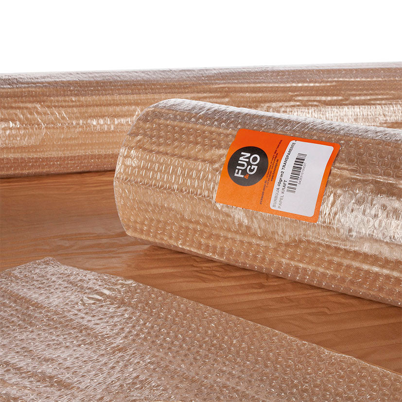 Bubble wrap+paper