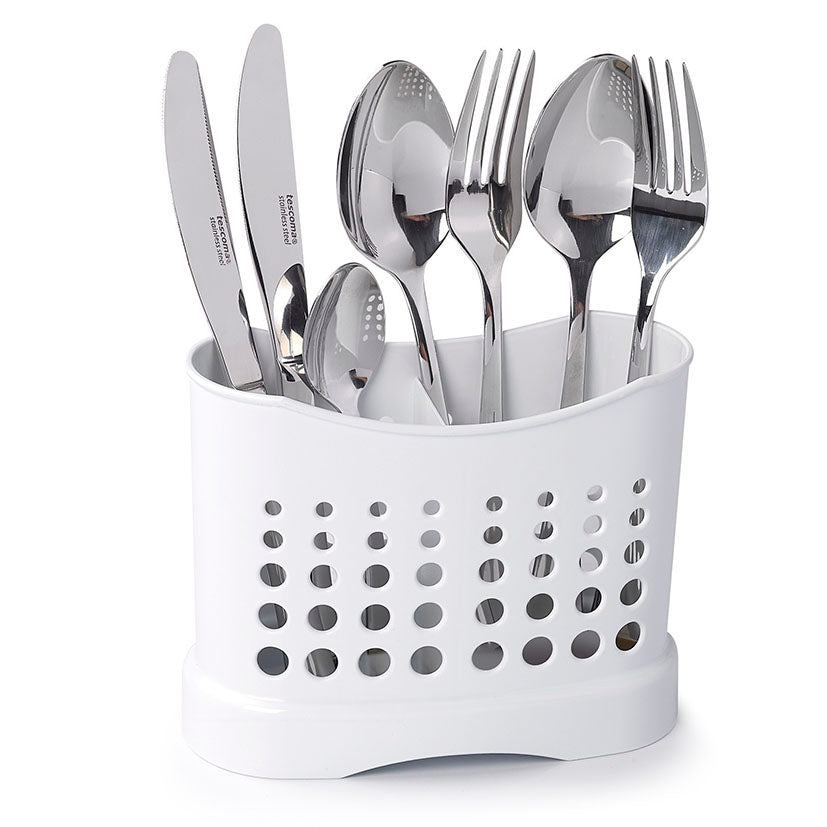 Cutlery drainer holes