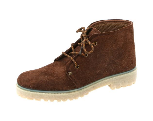 Split leather boot