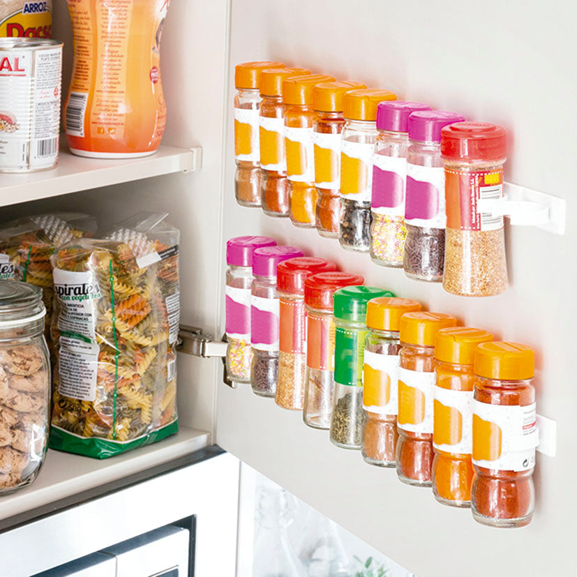 Spice rack adhesive