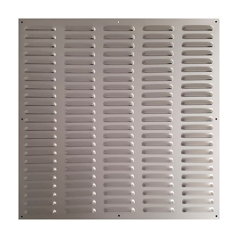Aluminum ventilation grille with frame. 1.2x50x50