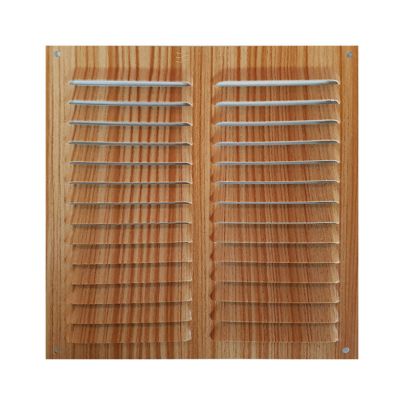 Aluminum vent grille without flange 20x20