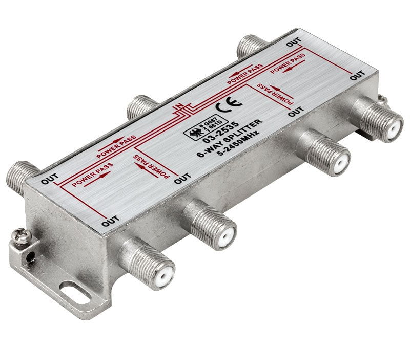 6-way splitter