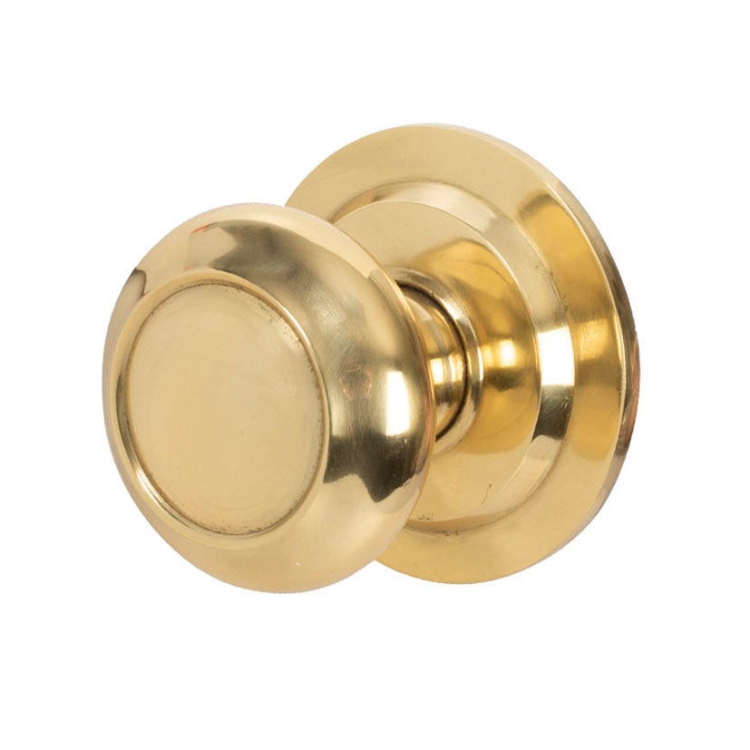 Knob. brass-plated.