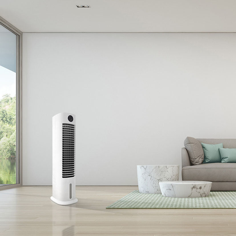 Fan + evaporative cooler