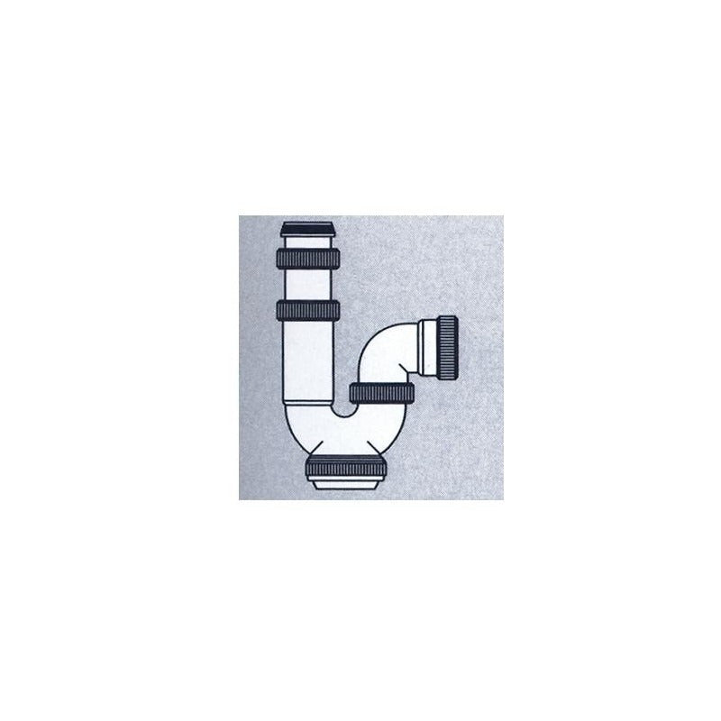 Curved siphon
