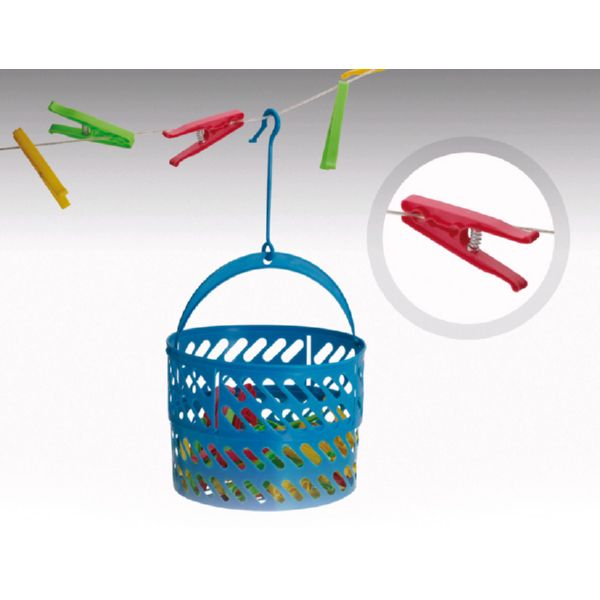 Basket with latches