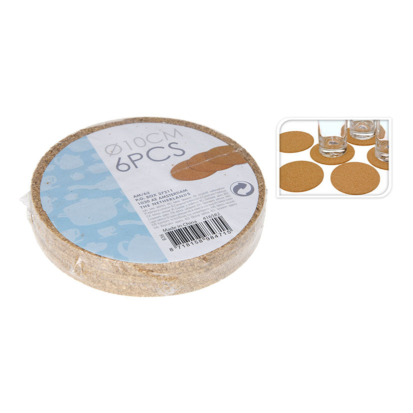Cork coasters.