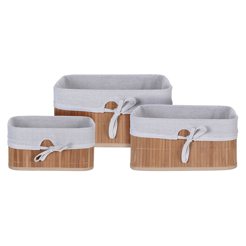 Bamboo baskets.
