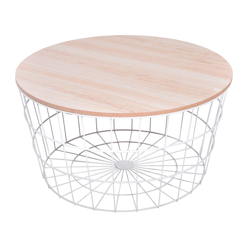 Wood/steel table