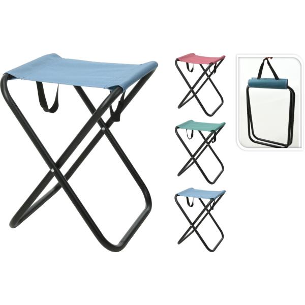 Folding stool.