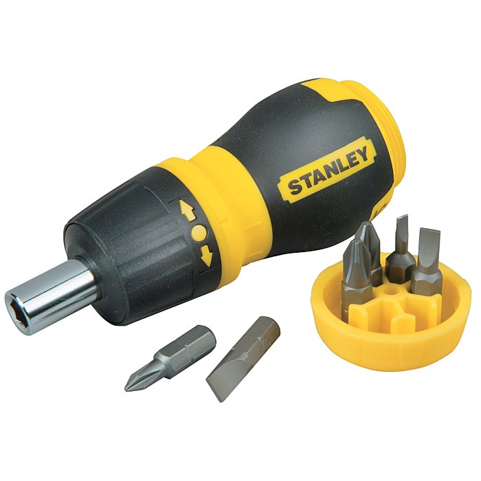 Ratchet screwdriver + 6 bits