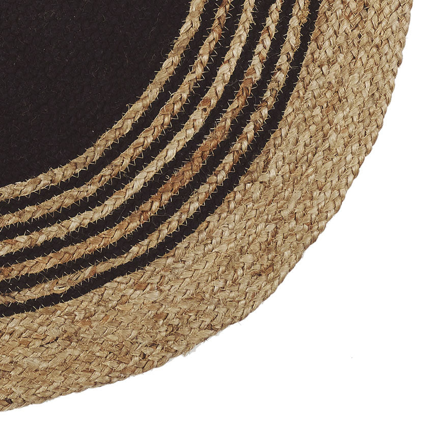 Jute-black rug