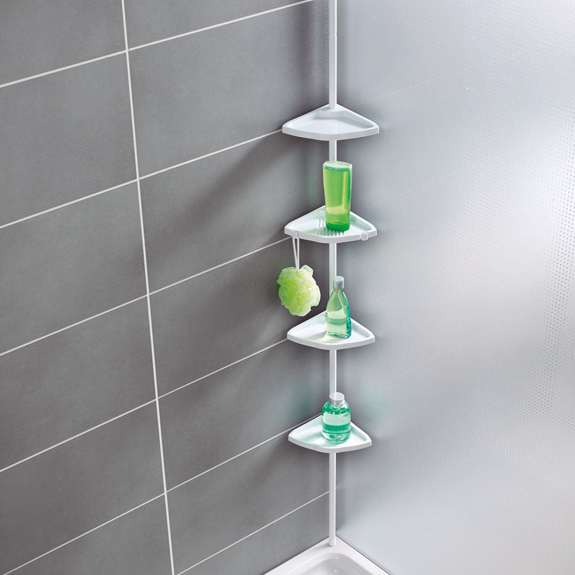 Corner shower caddy