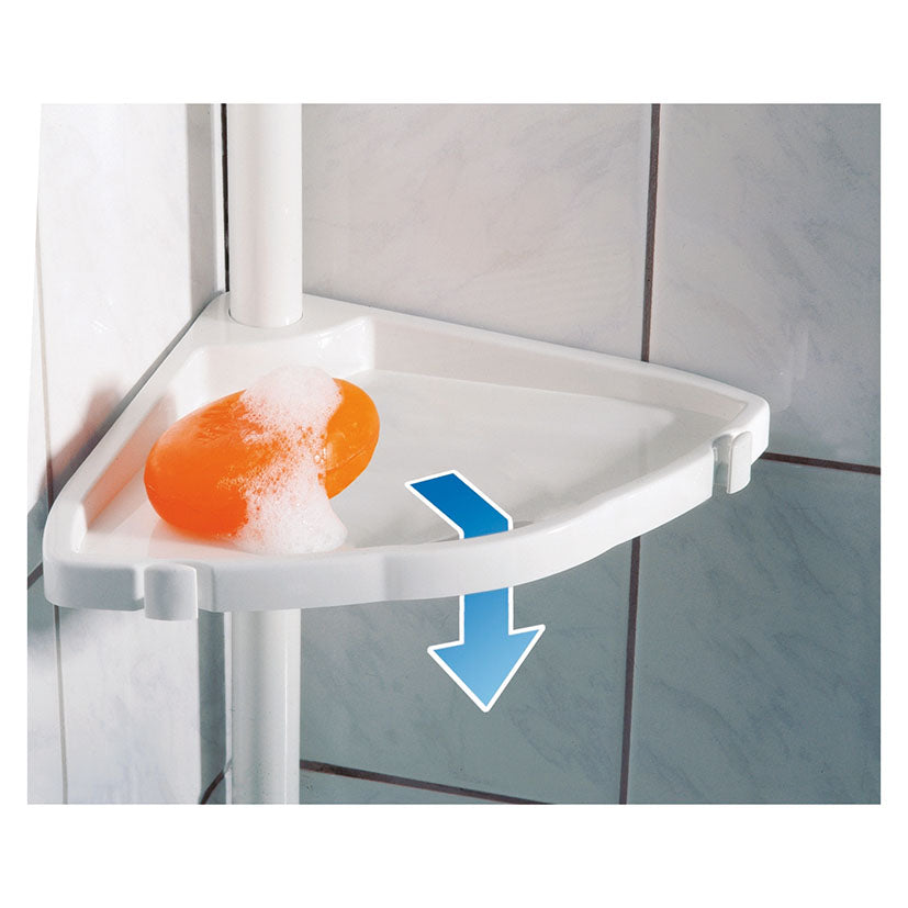 Corner shower caddy
