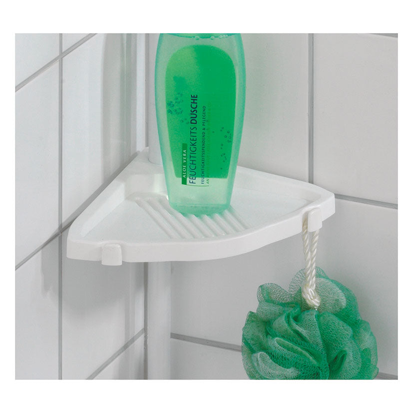 Corner shower caddy