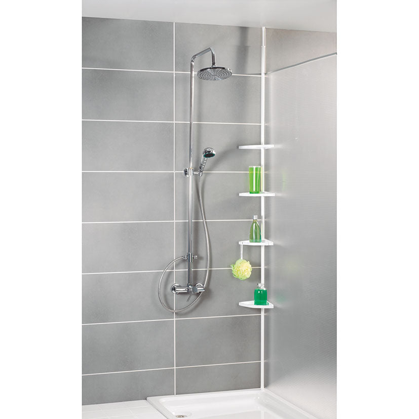 Corner shower caddy