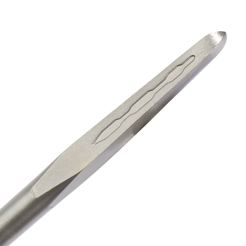 Self-sharpening SDS chisel