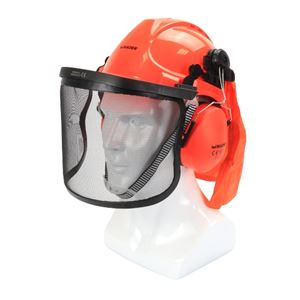 Helmet+face shield+earmuffs