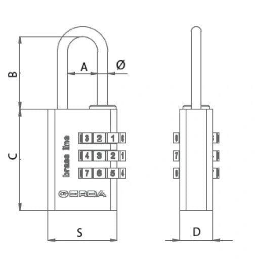 Combination padlock