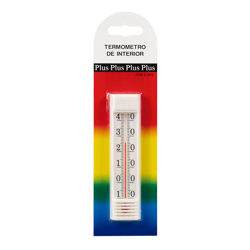 Thermometer, indoor, plastic, white, 160 mm