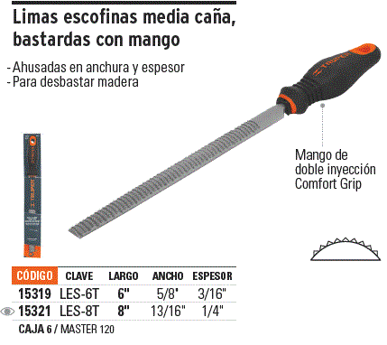 Half-round rasp