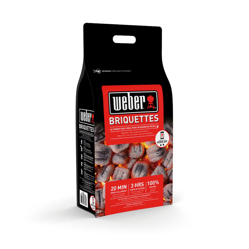 I take out the briquettes.