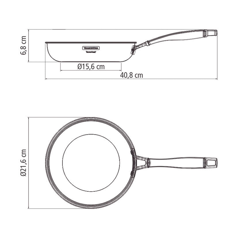Tri-ply skillet