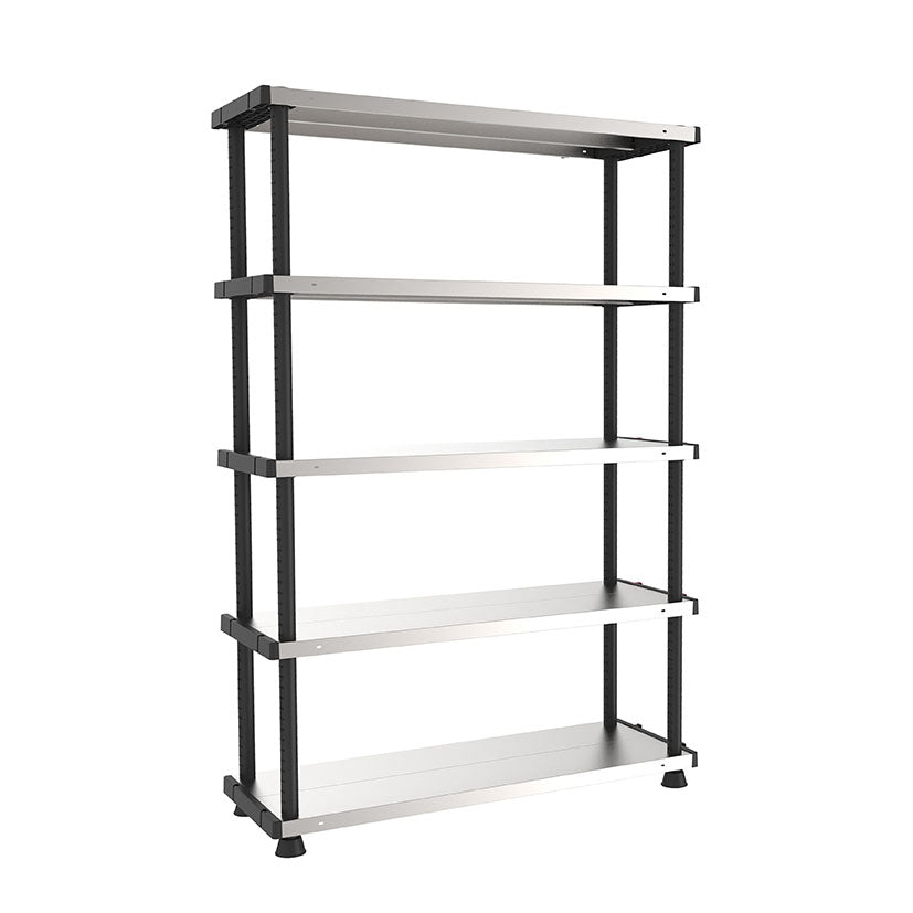 Metal shelving unit