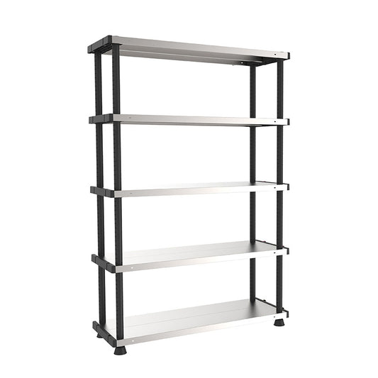 Metal shelving unit
