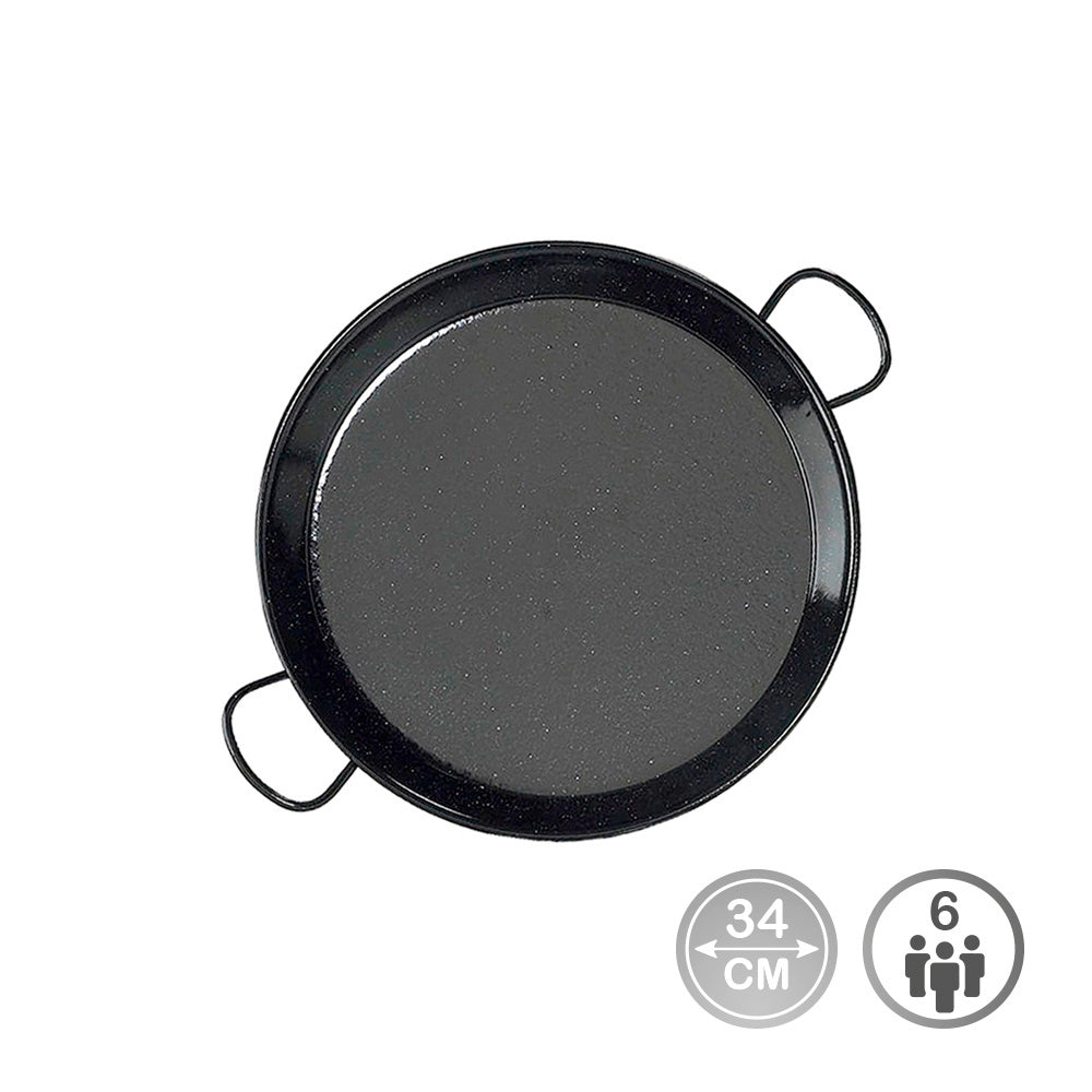 Steel paella pan