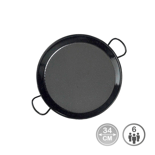 Steel paella pan