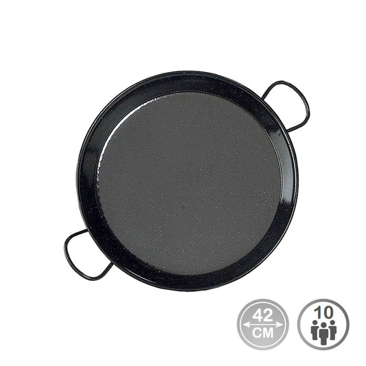 Steel paella pan