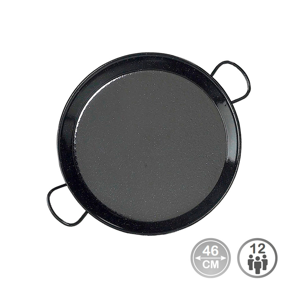Steel paella pan