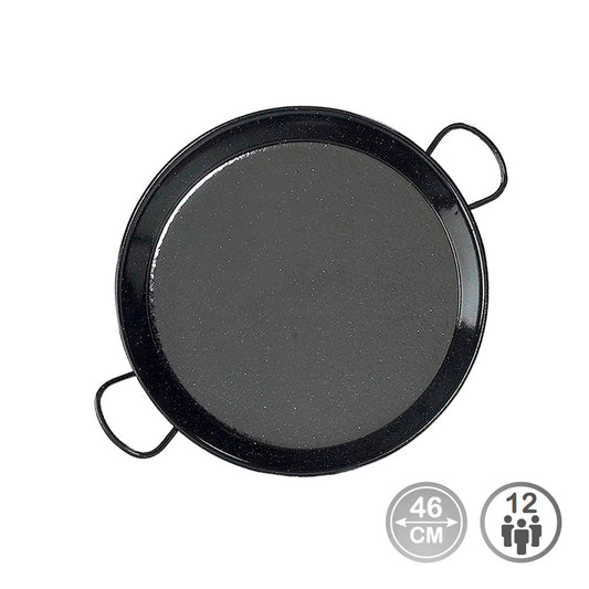 Steel paella pan