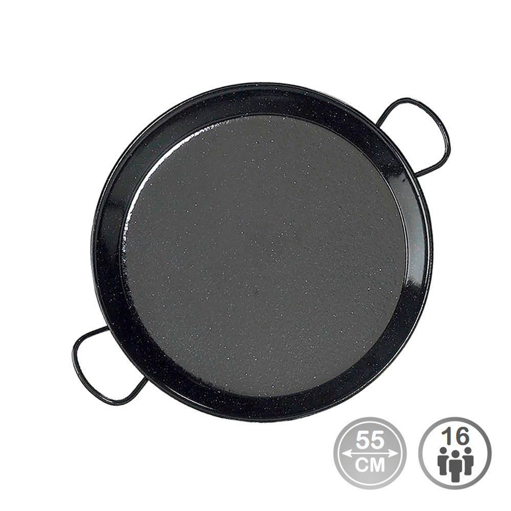 Steel paella pan