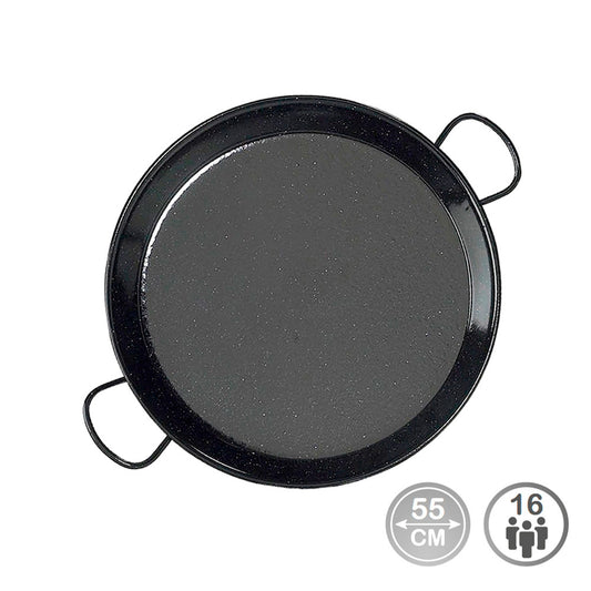 Steel paella pan