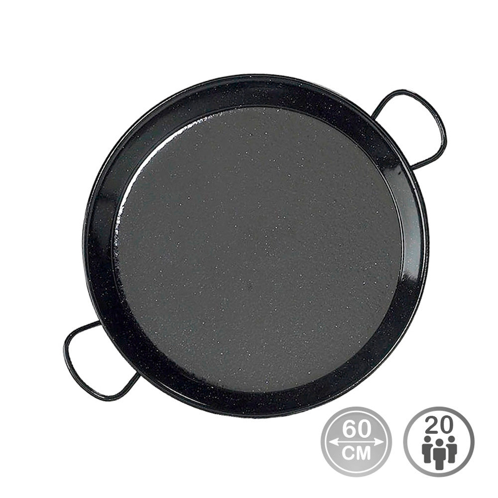 Steel paella pan